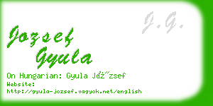jozsef gyula business card